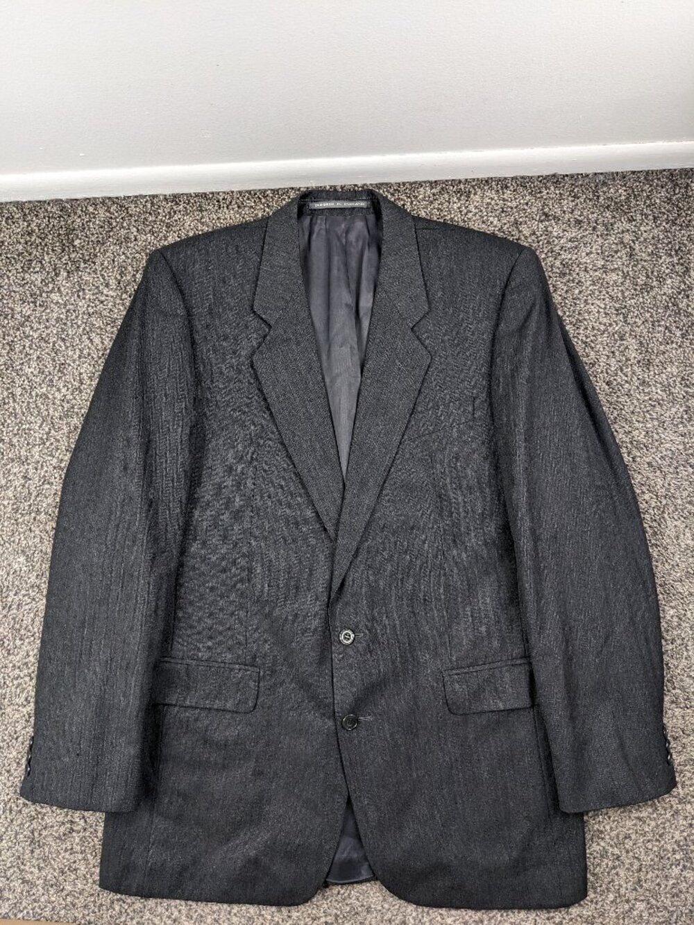 Bespoke Alexandre London Savile Row Sport Coat 44L Wool Cashmere Herringbone
